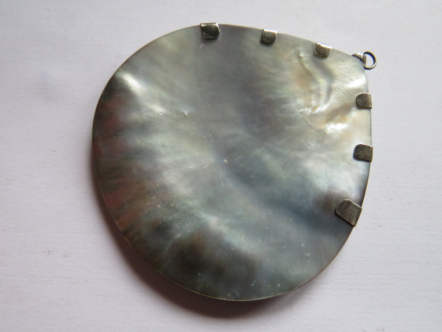 Large Ladies Shell & Silver Pendant