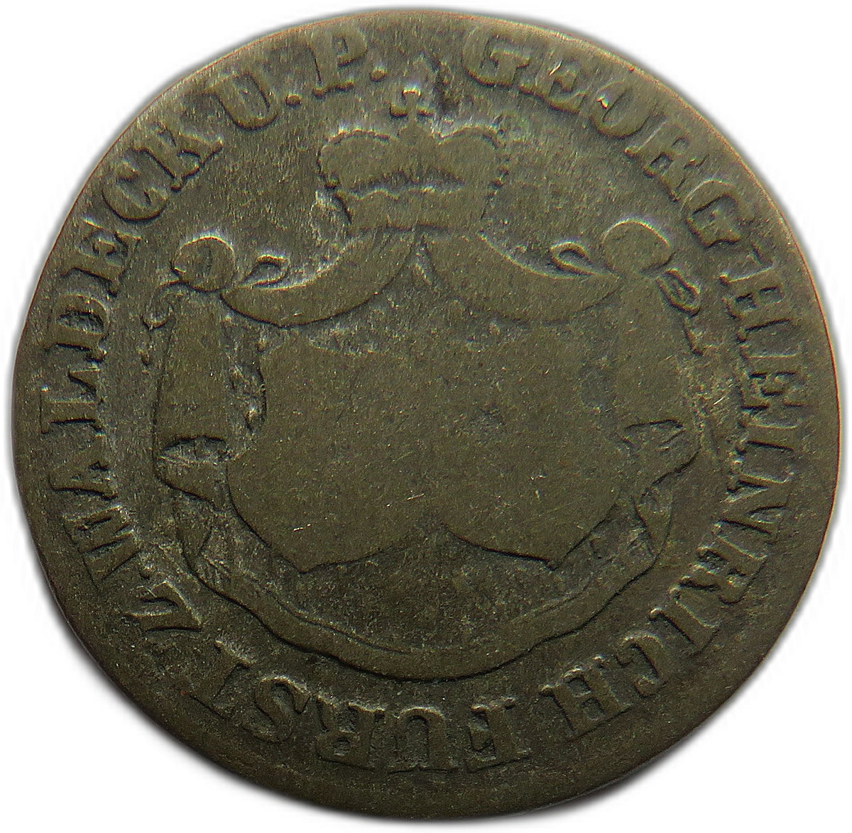 1839 German States Waldeck-Pyrmont Silver 1 Silber Groschen Coin