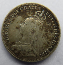 Load image into Gallery viewer, 1889 Queen Victoria Jubilee Head Silver Threepence Coin - Great Britain
