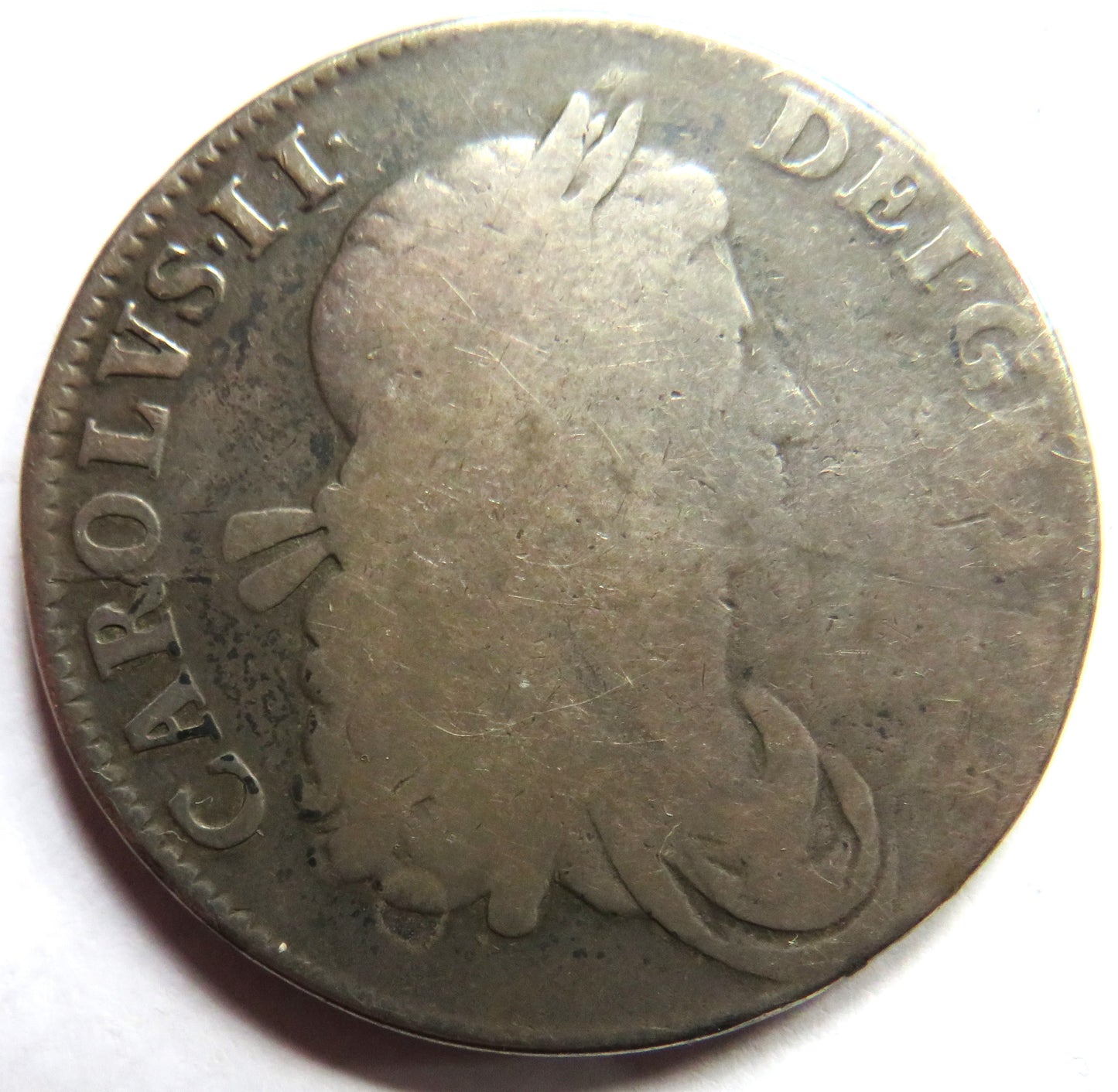 1662 King Charles II Silver Crown Coin