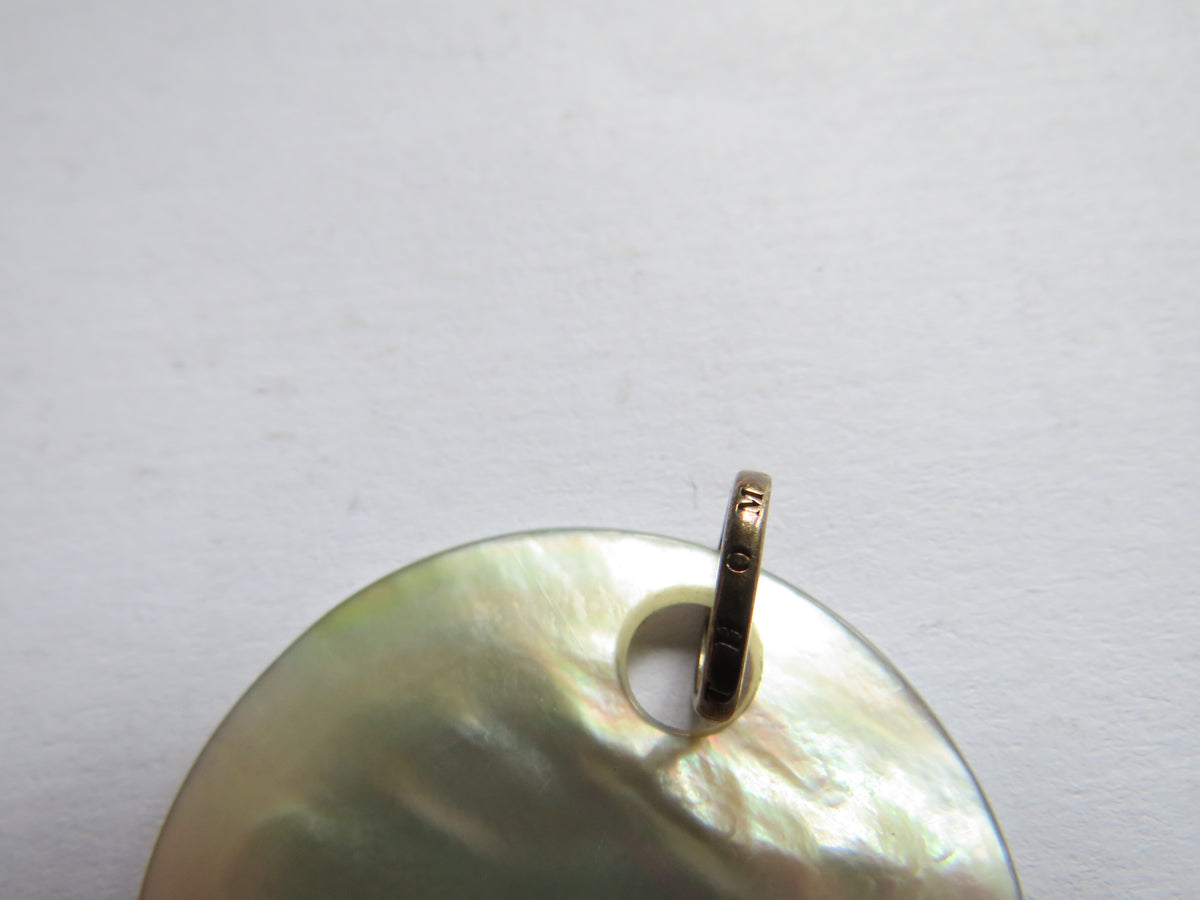 Thomas Sabo Mother of Pearl & Sterling Silver Disc Pendant