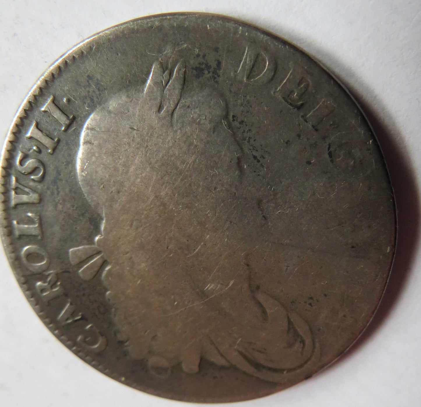 1662 King Charles II Silver Crown Coin