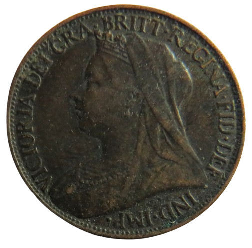 1898 Queen Victoria Farthing Coin - Great Britain