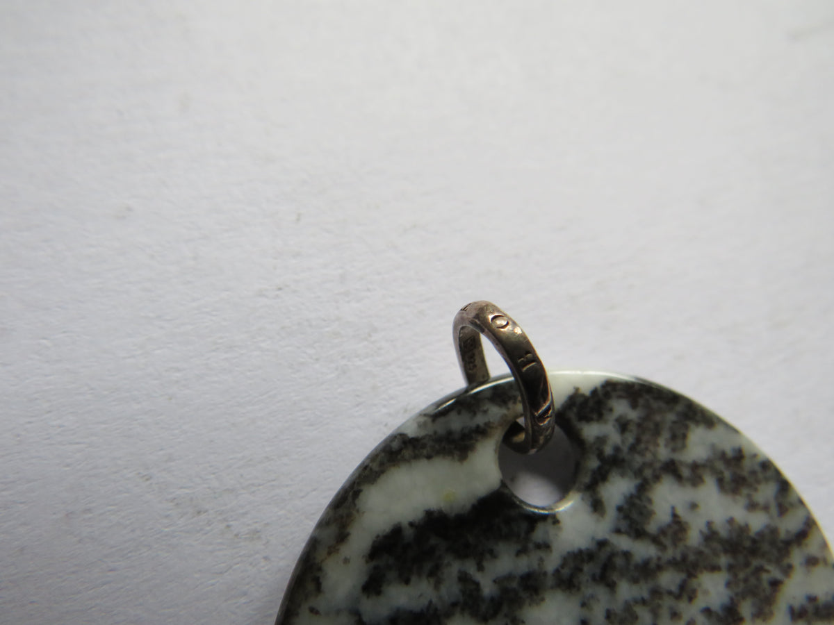 Thomas Sabo Zebra Jasper & Sterling Silver Disc Pendant