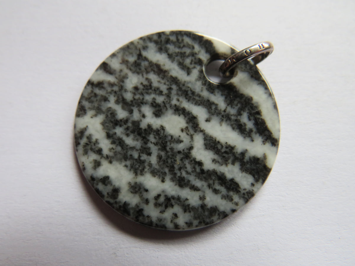 Thomas Sabo Zebra Jasper & Sterling Silver Disc Pendant
