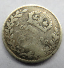 Load image into Gallery viewer, 1893 Queen Victoria Jubilee Head Silver Threepence Coin - Great Britain
