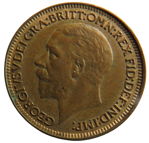 1927 King George V Farthing Coin In Higher Grade