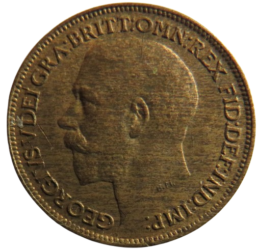 1920 King George V Farthing Coin In Higher Grade
