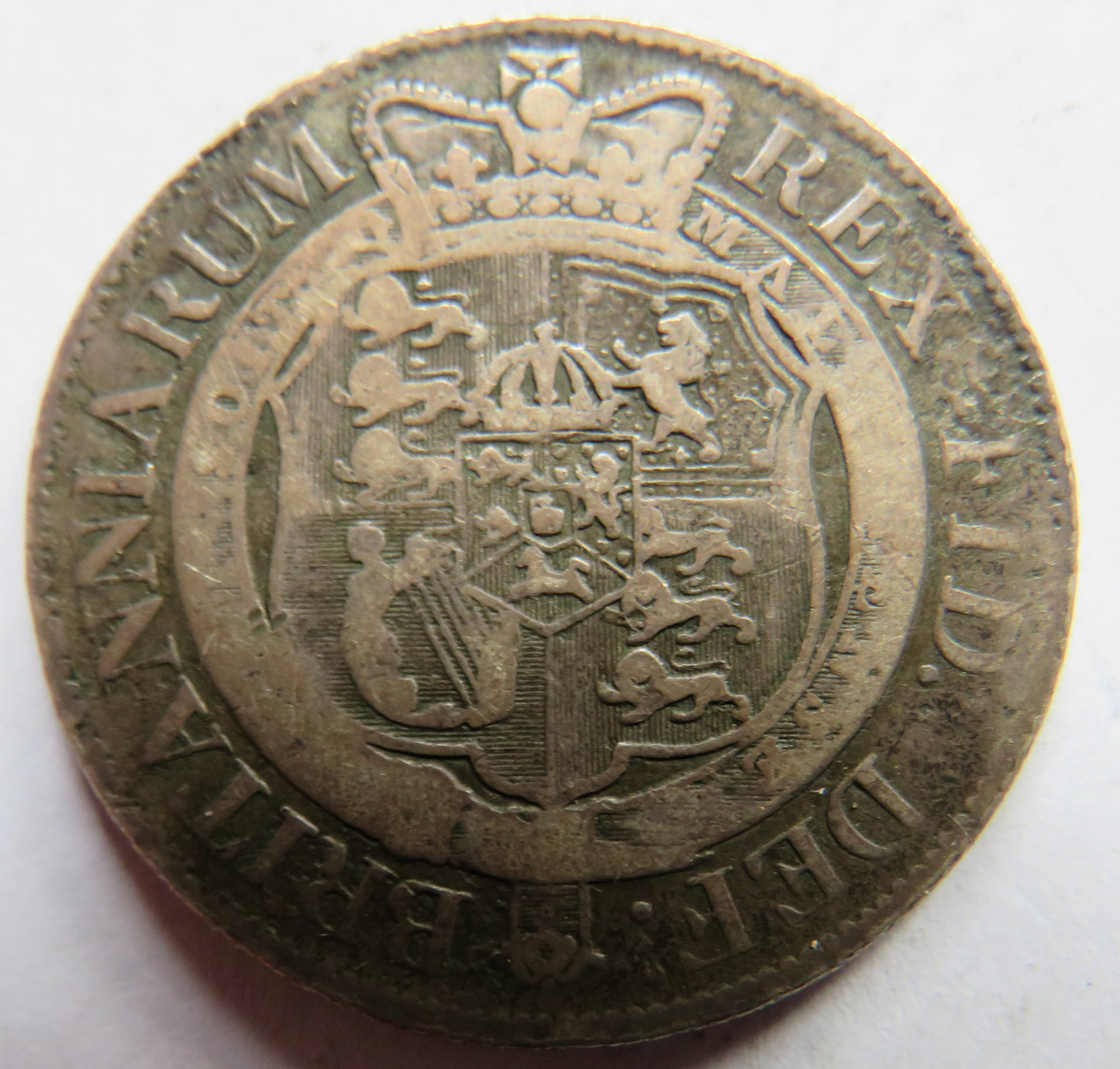 1817 King George III Silver Halfcrown Coin - Great Britain
