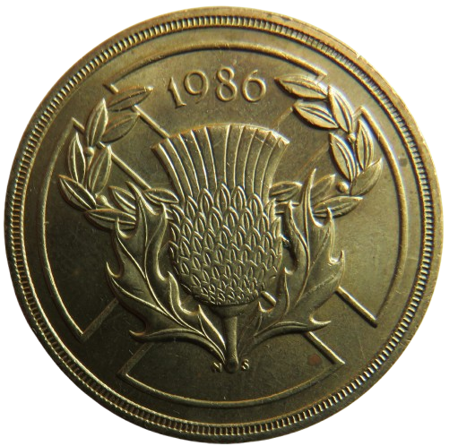1986 Scottish Commonwealth Games £2 Two Pound Coin