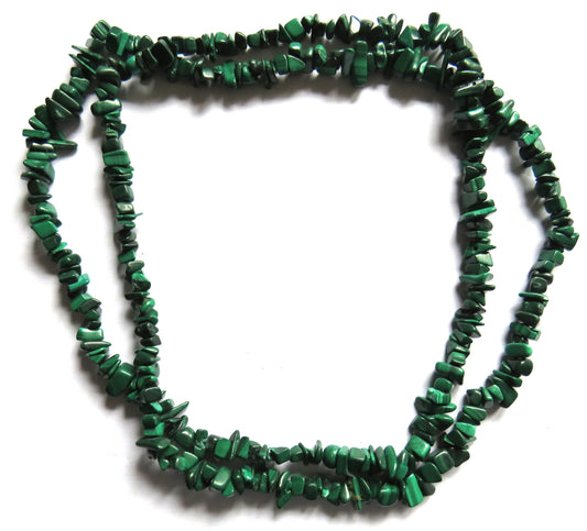Vintage Ladies Malachite Long Necklace
