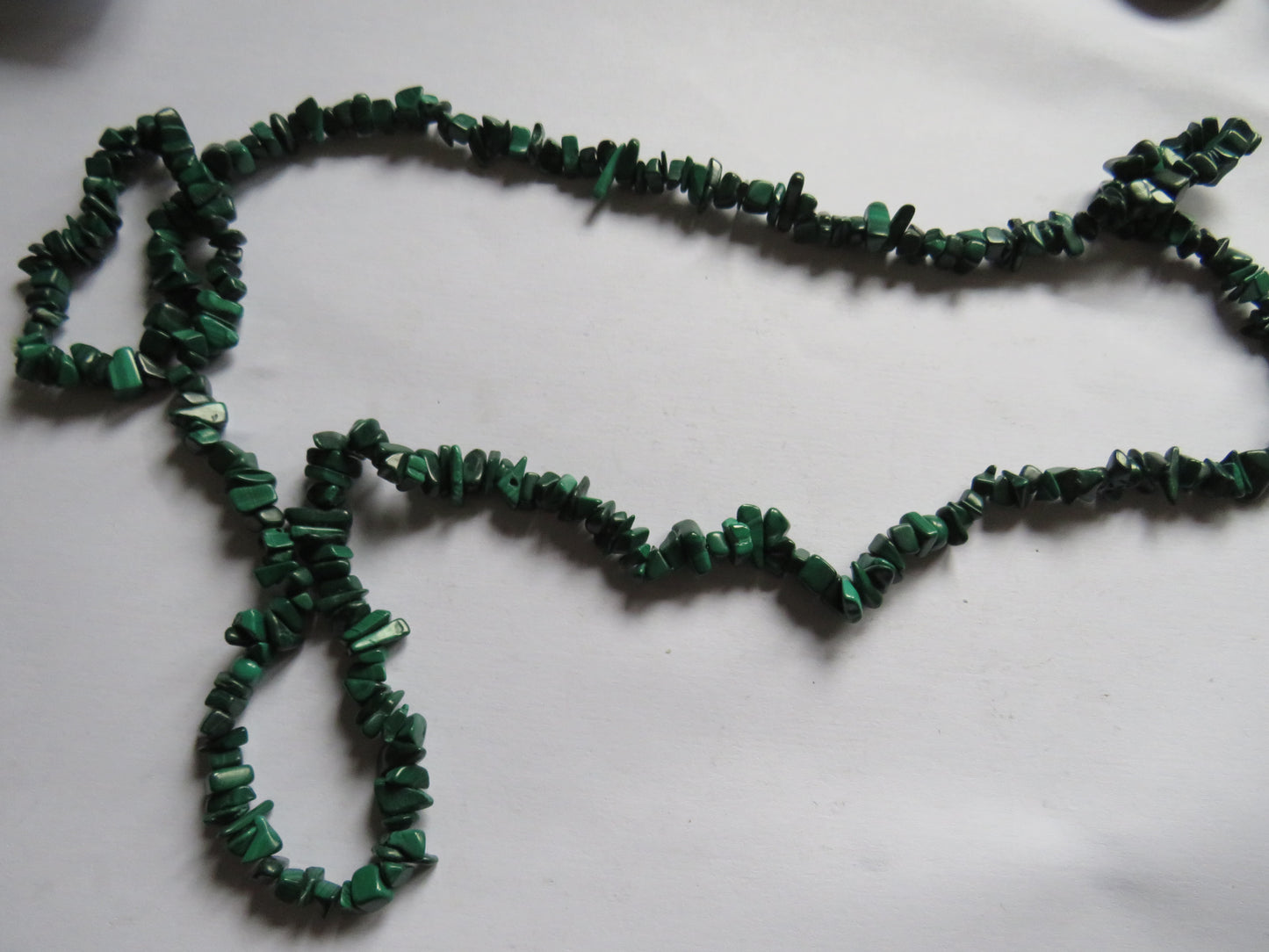 Vintage Ladies Malachite Long Necklace