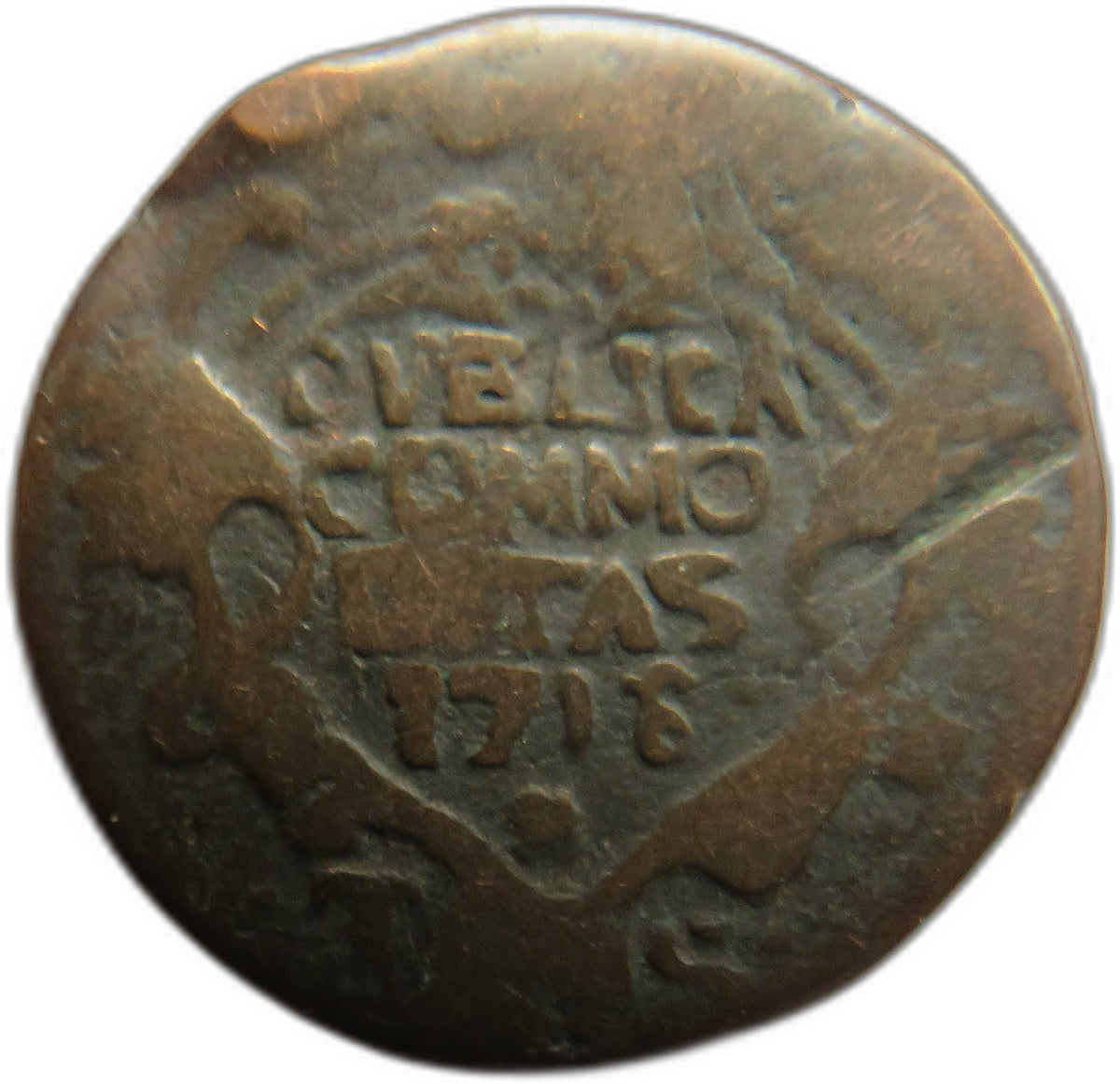 1716 Italian States Sicily Grano Coin