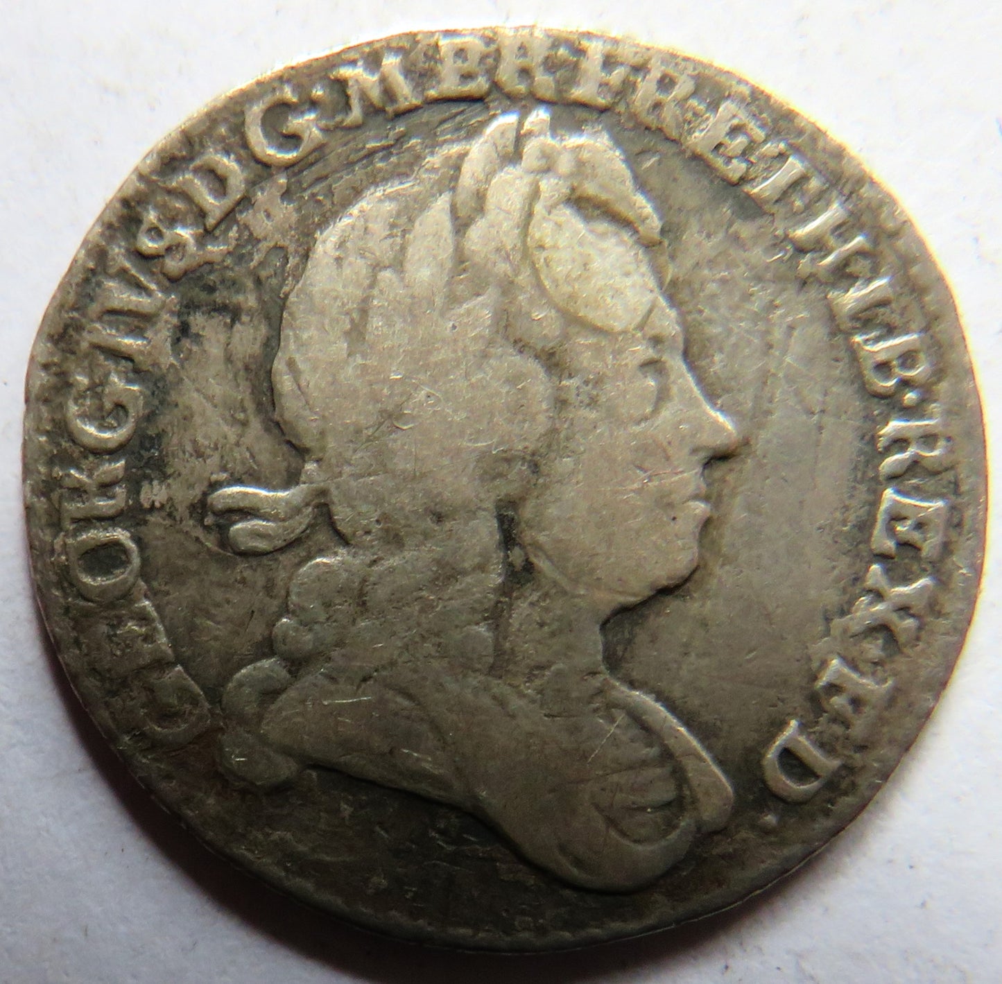 1723 King George I Silver Sixpence Coin - Great Britain