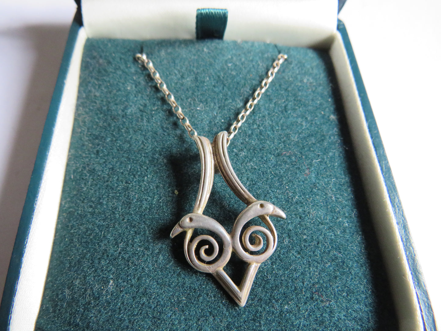 Ladies Sterling Silver Necklace & Bird Pendant By Ola Gorie