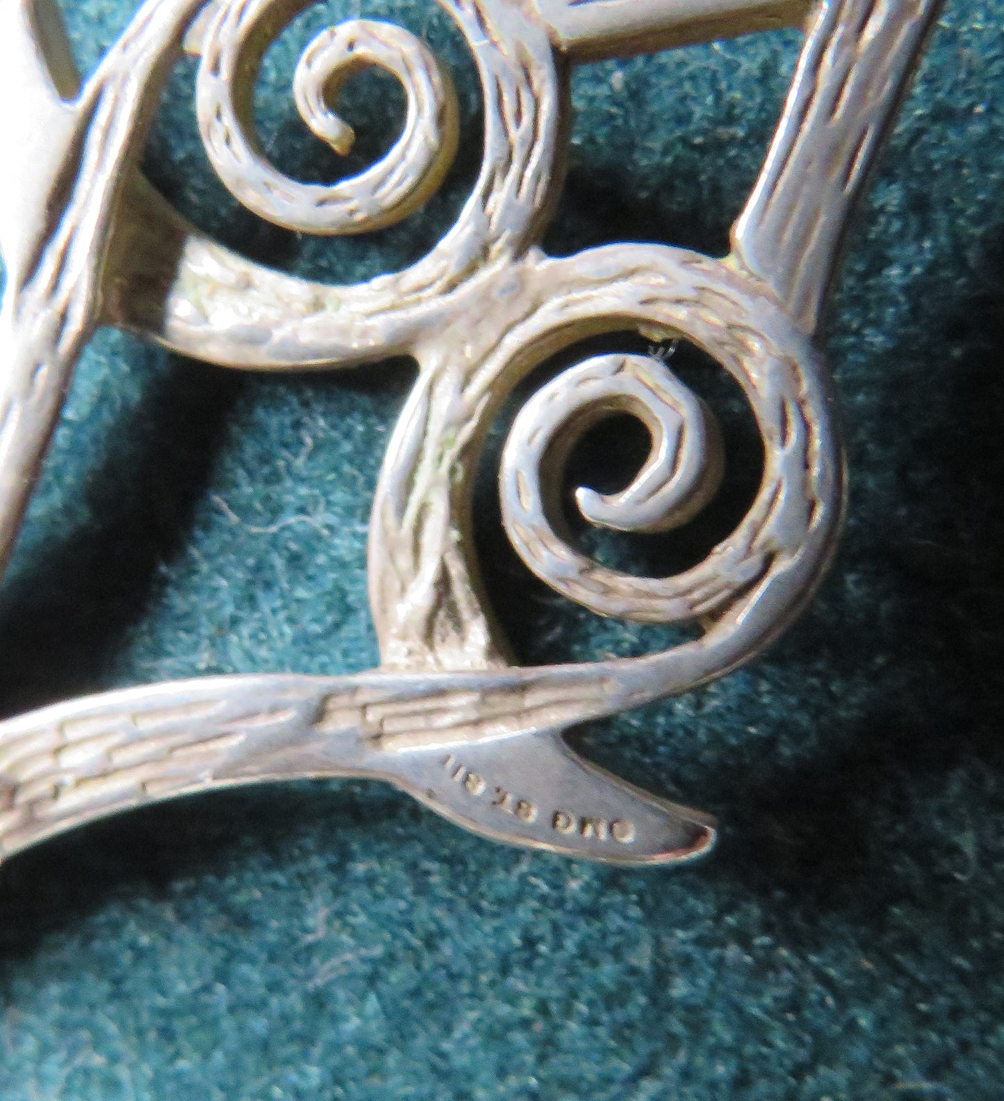 Ladies Sterling Silver Necklace & Bird Pendant By Ola Gorie