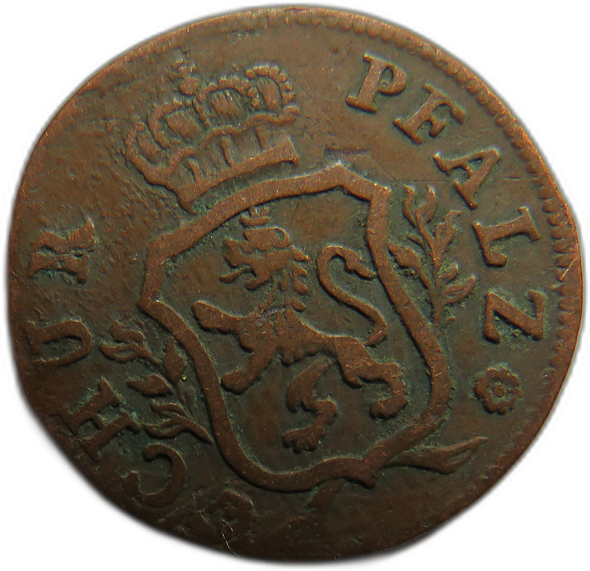 1766 German States Pfalz-Electoral Pfalz Zollpfennig Coin