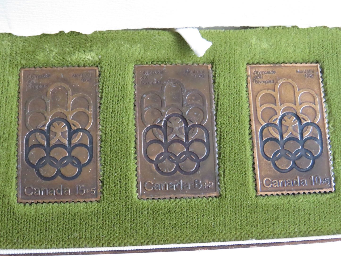 1976 Canada Summer Olympics Limited Edition stamp Sculptures / Medals