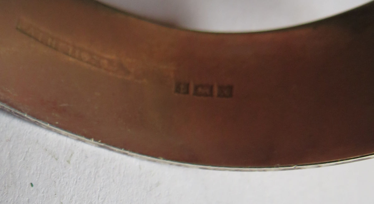 A Good Quality Vintage Ladies Sterling Silver Buckle Bracelet Birmingham 1972