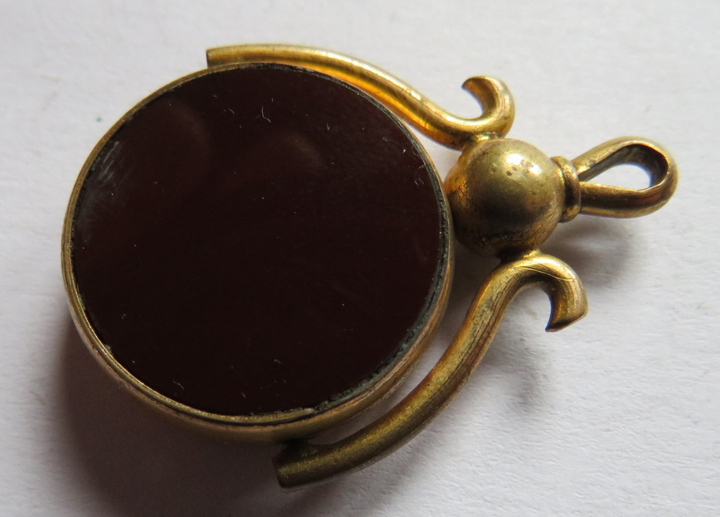 Antique Bloodstone & Carnelian Yellow Metal Watch Fob