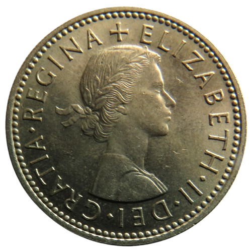 1956 Queen Elizabeth II (Scottish) One Shilling Coin In High Grade