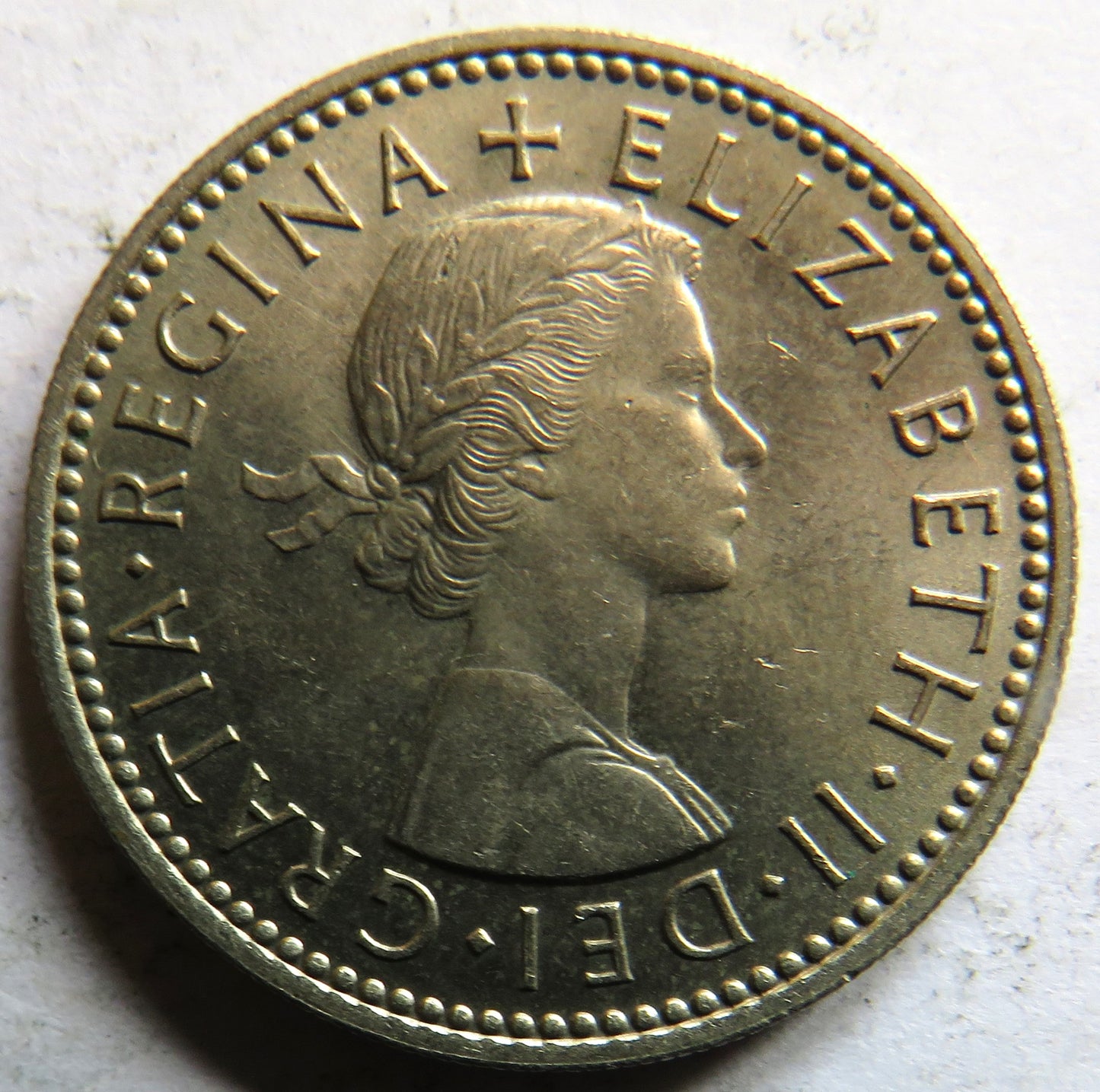 1956 Queen Elizabeth II (Scottish) One Shilling Coin In High Grade