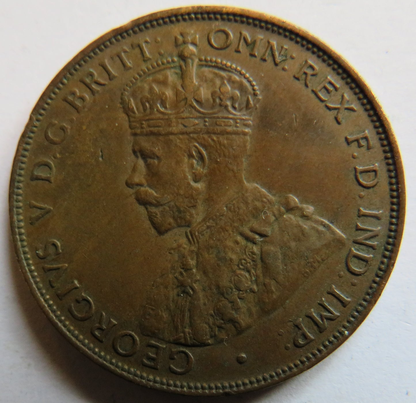 1922 King George V Australia One Penny Coin