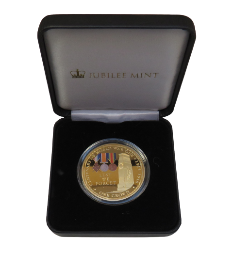 2014 Tristan Da Cunha One Crown Coin Centenary of WWI