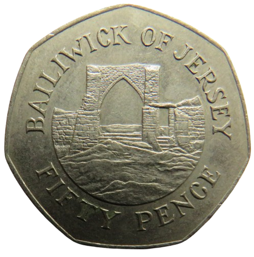 1987 Jersey 50p Fifty Pence Coin