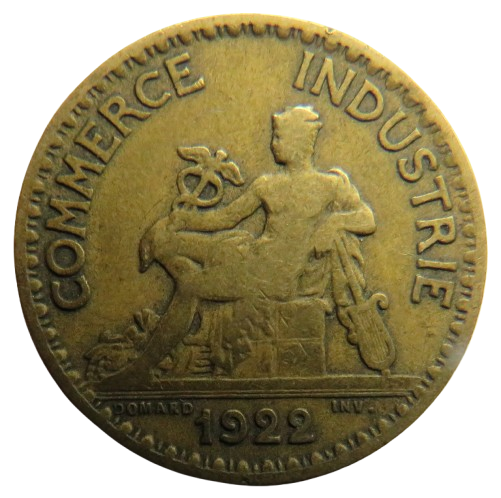 1922 France One Franc Coin