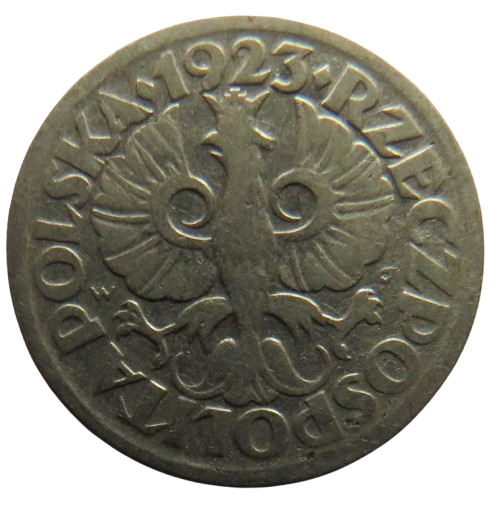 1923 Poland 10 Grozny Coin