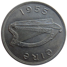 Load image into Gallery viewer, 1955 Ireland Eire Halfcrown Coin
