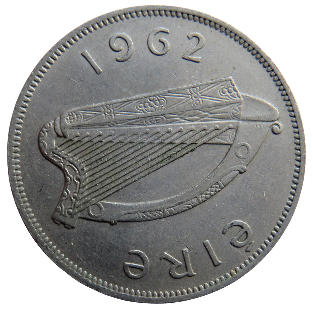 1962 Ireland Eire Halfcrown Coin