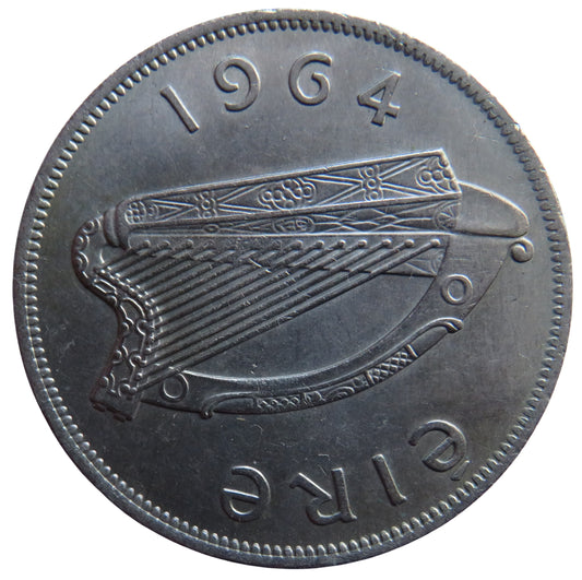 1964 Ireland Eire Halfcrown Coin