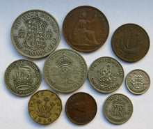 Load image into Gallery viewer, 1940 King George VI 10 Coin Year Set Halfcrown - Farthing Great Britain
