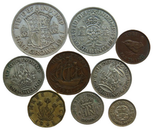 Load image into Gallery viewer, 1941 King George VI 9 Coin Year Set Halfcrown - Farthing Great Britain
