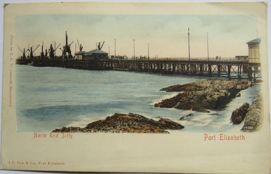 Vintage Postcard of North End Jetty Port Elizabeth