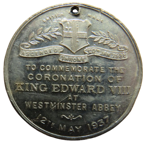 1937 King Edward VIII Coronation Medal Westminster