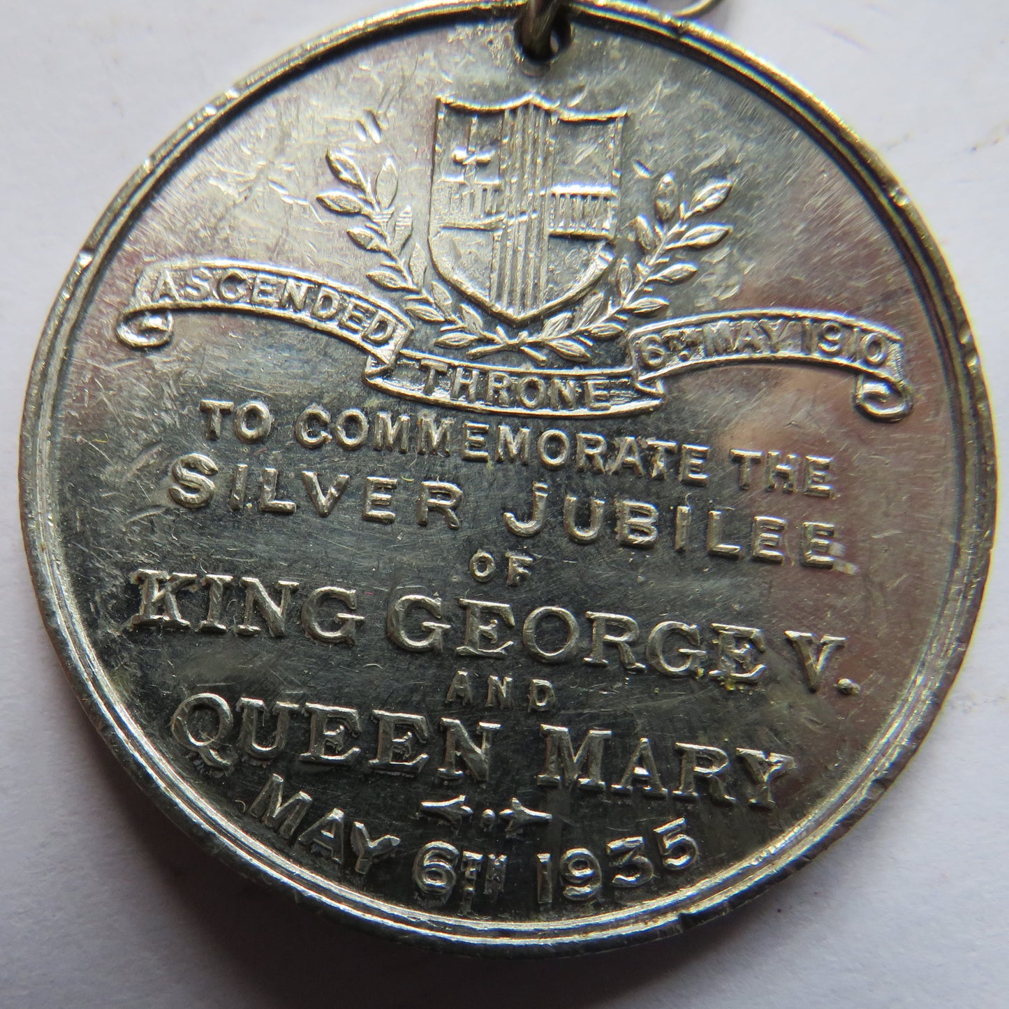 1935 King George V & Queen Mary Commemorative Medal Silver Jubilee