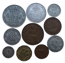 Load image into Gallery viewer, 1938 King George VI 10 Coin Year Set Halfcrown - Farthing Great Britain
