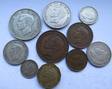 Load image into Gallery viewer, 1938 King George VI 10 Coin Year Set Halfcrown - Farthing Great Britain
