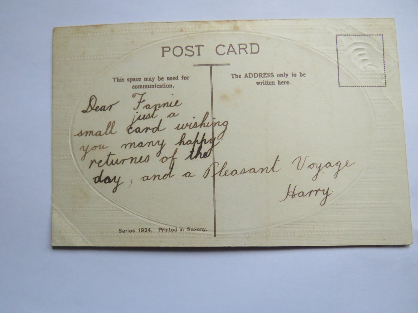 Vintage Shipping "Friendships" Greetings Postcard