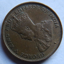 Load image into Gallery viewer, 1926 King George V Ceylon Half Cent Coin
