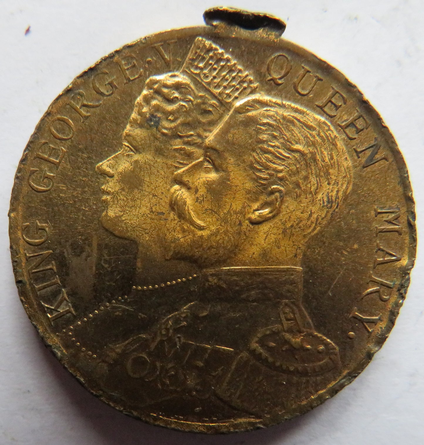 To Commemorate Visit to Dundee 1914 King George V Commemorative Medal