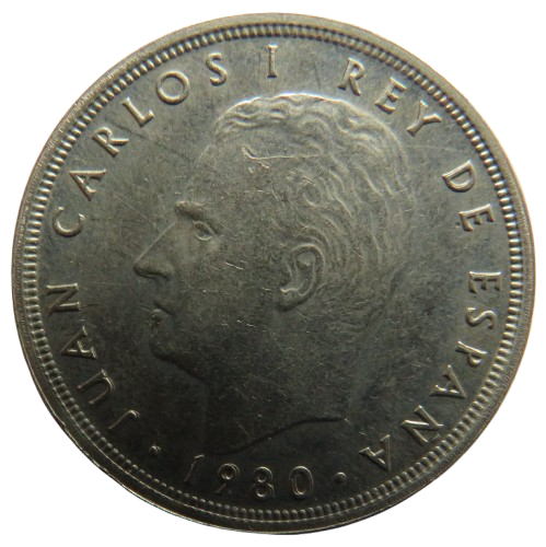 1980 Spain 50 Pesetas Coin