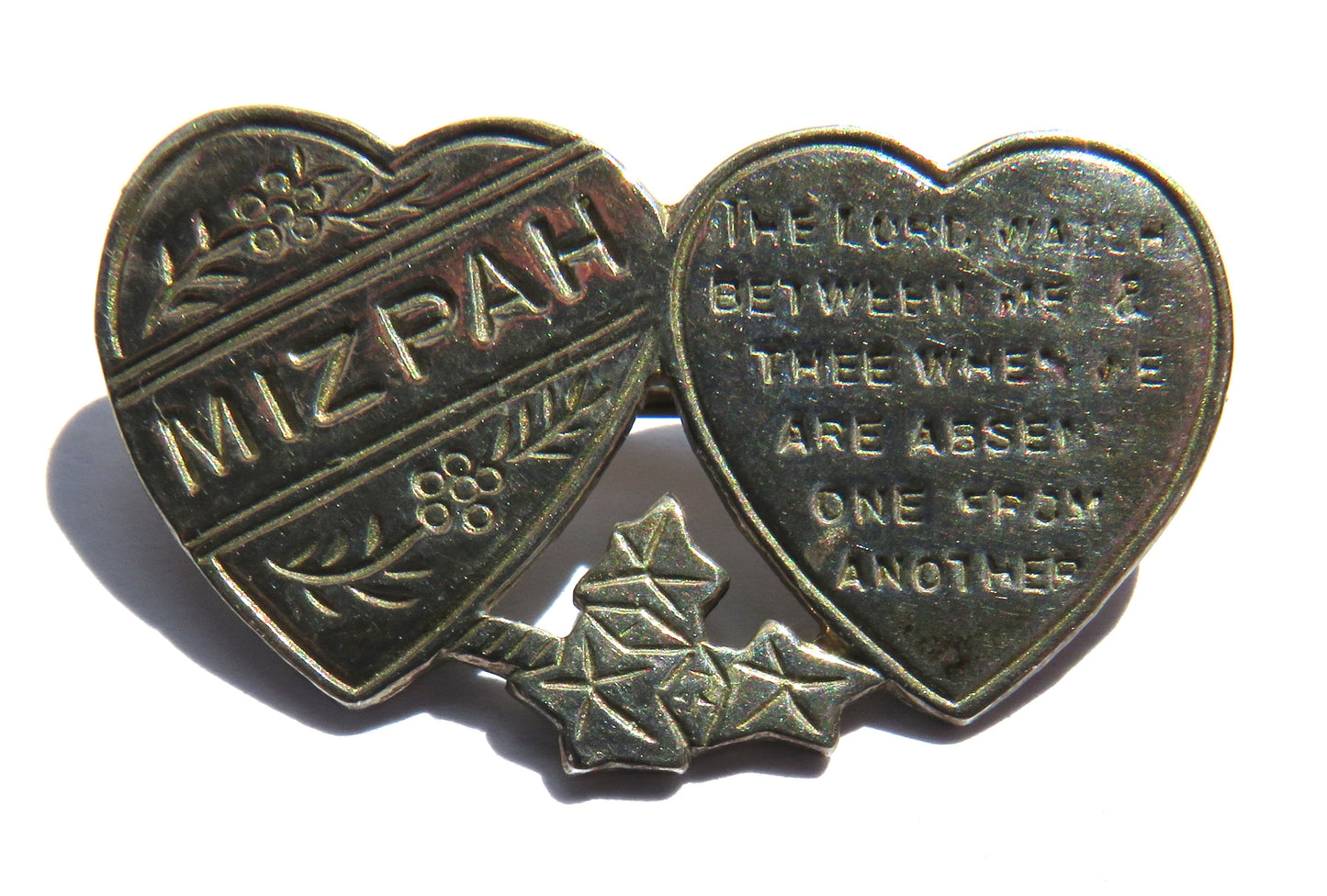 Antique Sterling Silver "Mizpah" Brooch