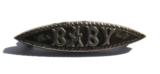 Antique Sterling Silver "Baby" Brooch Hallmarked Birmingham 1901