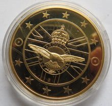 Load image into Gallery viewer, British Military Aircraft Supermarine Spitfire Gold Plated Commemorative Coin
