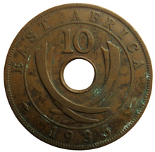 Load image into Gallery viewer, 1935 East Africa 10 Cents Coin
