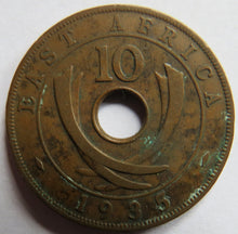 Load image into Gallery viewer, 1935 East Africa 10 Cents Coin
